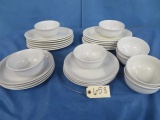 BUFFALO CHINA  38 PCS. AND TODAYS HOME WHITE BOWLS & PLATES