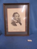 FRAMED JEFFERSON DAVIS PRINT  36 X 27