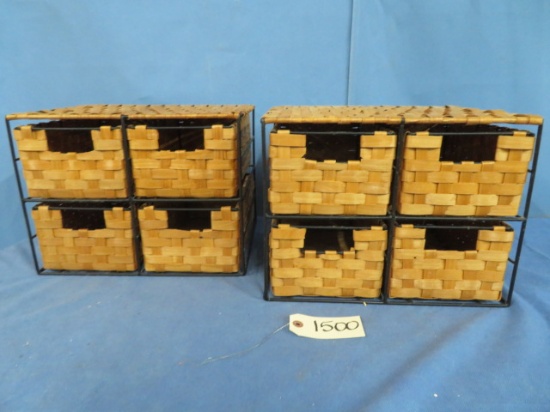 2- BASKET STORAGE PCS.  10 X 11 X 14