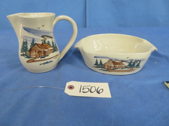 KOVACK SIGNED POTTERY PCS. 6" & 9"