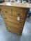 4 DRAWER MAPLE CHEST OF DRAWERS