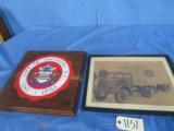 CITY OF SALISBURY SIGN & PENCIL PRINT OF TRUCK SIGNED  16 X 16