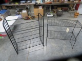 2 METAL SHELVES  30 X 12 X 36 T AND 28 X 12 X 30 T