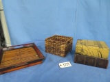 WOODEN BASKET, TRAY, HOME DECOR PC