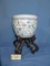 ORIENTAL PLANTER W/ STAND  16