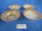 4 PCS FIRE KING PEACH LUSTER BOWLS