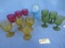 13 PCS. COLORED GLASSES