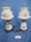 2 HAND PAINTED LAMPS  19