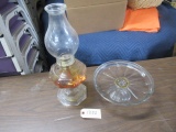 OIL LAMP & CAKE PLATE