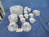 44 PCS. SELTMANN WEIDMAN CHINA- CHRISTINA BAVARIAN BLUE