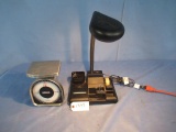 PELOOZE SCALES & DESK LAMP/ORGANIZER
