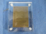 LIMITED EDITION 2179 OF 5000 BRONZE MINT CARD