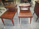 3 PC. SET MID CENTURY TABLES  28 X 18 AND 20 X 23