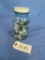 OLD BLUE JAR FULL OF VINTAGE BUTTONS