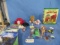 KIDS BOOKS, BURGER KING TOYS , LINCOLN LOGS, MISC. TOYS