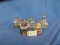 5 CHRISTMAS SNOW GLOBES NOT IN BOXES