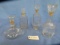 4 PCS. LIQUOR DECANTERS