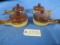 4 PC. COVERED SOUP BOWLS W/ HANDLES