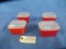 4 PYREX REFRIGERATOR DISHES