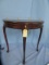 CONSOLE TABLE W/ BRASS RAILING  29