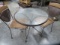 3 PC. SET GLASS TOP PATIO TABLE 29