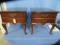 2 QUEEN ANNE END TABLES 22 X 27 X 22 T