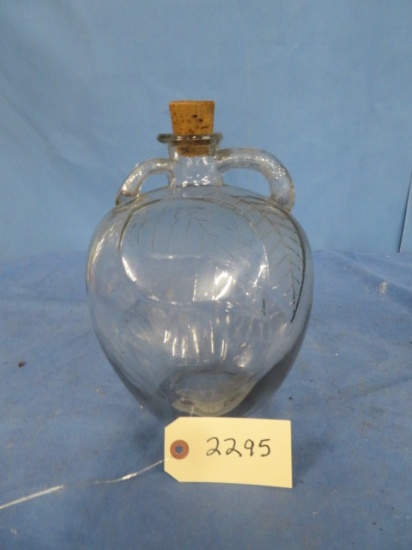 GLASS APPLE  JAR 12" T