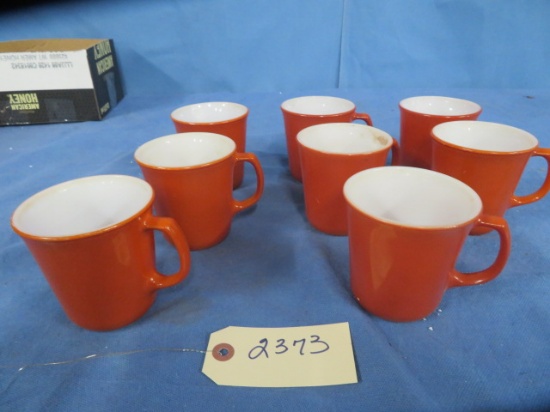 8 PCS. PYREX COFFEE MUGS