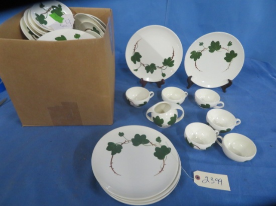64 PCS. BLUE RIDGE CHINA
