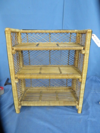 WICKER SHELF  26 X 10 X 20