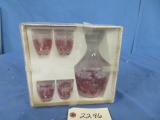 VERRERIE D'ARQUES FRANCE SHOT  GLASSES & DECANTER