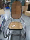 CANE BACK METAL ROCKER