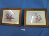 PAIR OF CHARLES E. MURPHY FRAMED DUCK PRINTS  24 X 21
