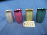 4 PCS. ALUMINUM CUPS