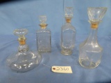4 PCS. LIQUOR DECANTERS