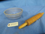 OLD COUNTRY BOWL & ROLLING PIN
