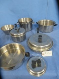 LARGE AMOUNT OF POTS & PANS