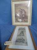 2 RABBIT PRINTS