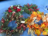 4 SEASONAL WREATHS