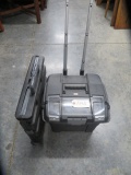 2 FOLDING CRATES THAT ROLL