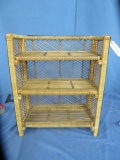 WICKER SHELF  26 X 10 X 20