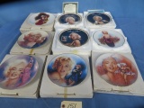 9 COLLECTOR MARILYN MONROE PLATES BY BRADEX NEVER OPENED