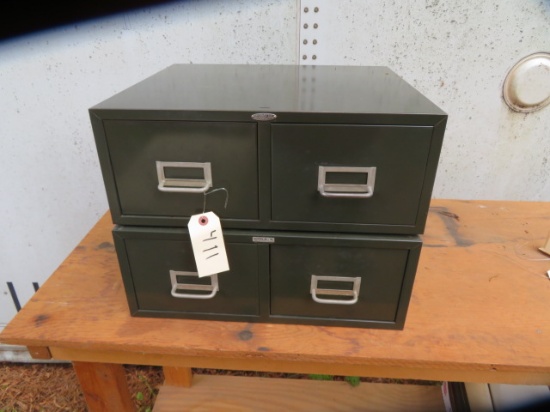2 COLE STEEL FILE DRAWERS  19 X 7 X 16