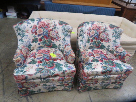 2 UPHOLSTERED CHAIRS- CLEAN