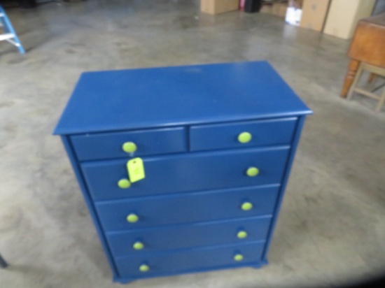 6 DRAWER PAINTED CHEST  32 X 17 X 41