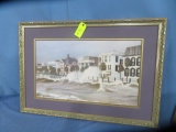 JIM BOOTH FRAMED PRINT ON BOARD  40 X 27