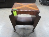 BRANT FURNITURE INLAID MAGAZINE TABLE  26 X 33 X 13