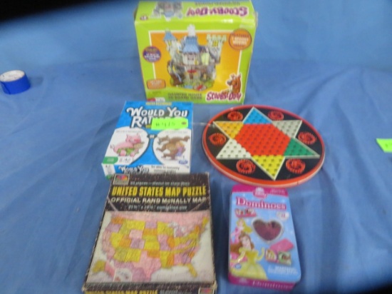 SCOOBY DOO BOARD GAME & MISC. OTHER GAMES