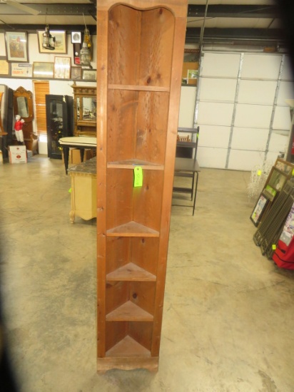 TALL CORNER SHELF  15 W X 81" T