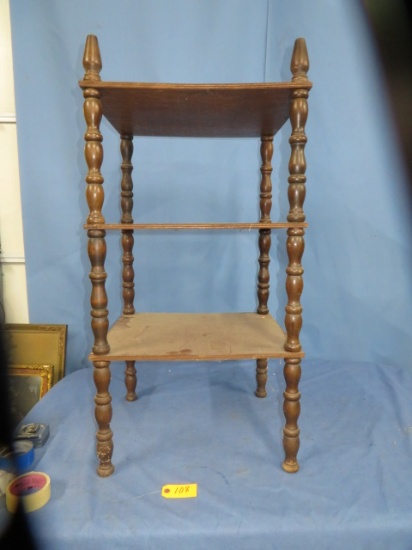 3 TIER WOODEN TABLE  41 X 21 X 19